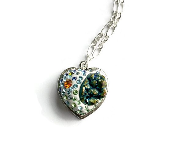 My Druzy Heart Necklace