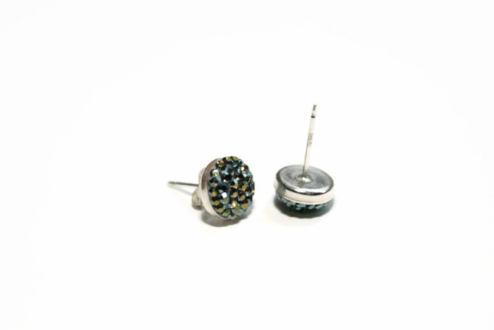 Iridescent Sparkle Pavé Mini Earrings Iridescent Sparkle Pavé Mini Earrings