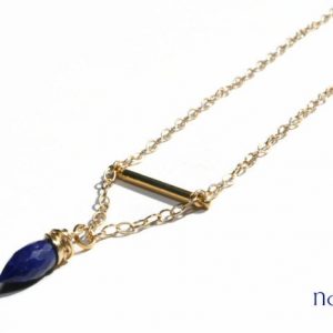 Gold Bar Lapis Necklace – As Seen in 2 different episodes of TV’s HTGAWM