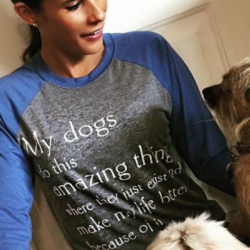 Bonnie-Jill Laflin wearing our My Dog Tee