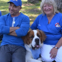 Cesar Millan and Pam Henry, Founder of Sunny Saints Rescue Cesar Millan and Pam Henry, Founder of Sunny Saints Rescue