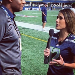 Bonnie-Jill Laflin on the NFL Network wearing our Life's Journey Bracelet