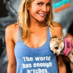 KTLA Reporter Kacey Montoya wearing N&B